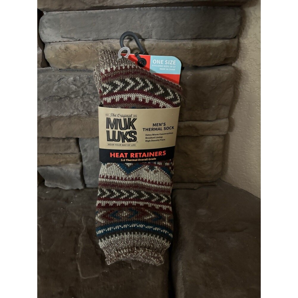 Muk Luk Socks Men’s Thermal Heat Size 10-13 3.0 Thermal Grade New